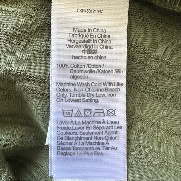 Madewell Top Ruffle-Collar Button-Up Shirt in Syril Plaid Faded Palm 0 NWT New - Picture 9 of 12